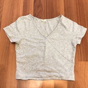 Gray Wrap Tee